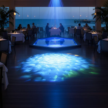 3D Dynamic Ocean Water Waves LED Spot Light Ambient Lighting - Flyachilles