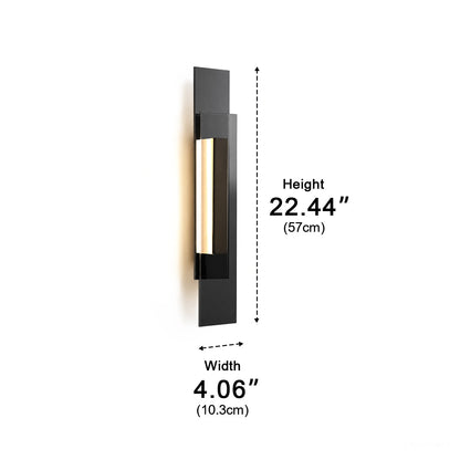 Modern Minimalist Linear Glass LED Wall Sconce