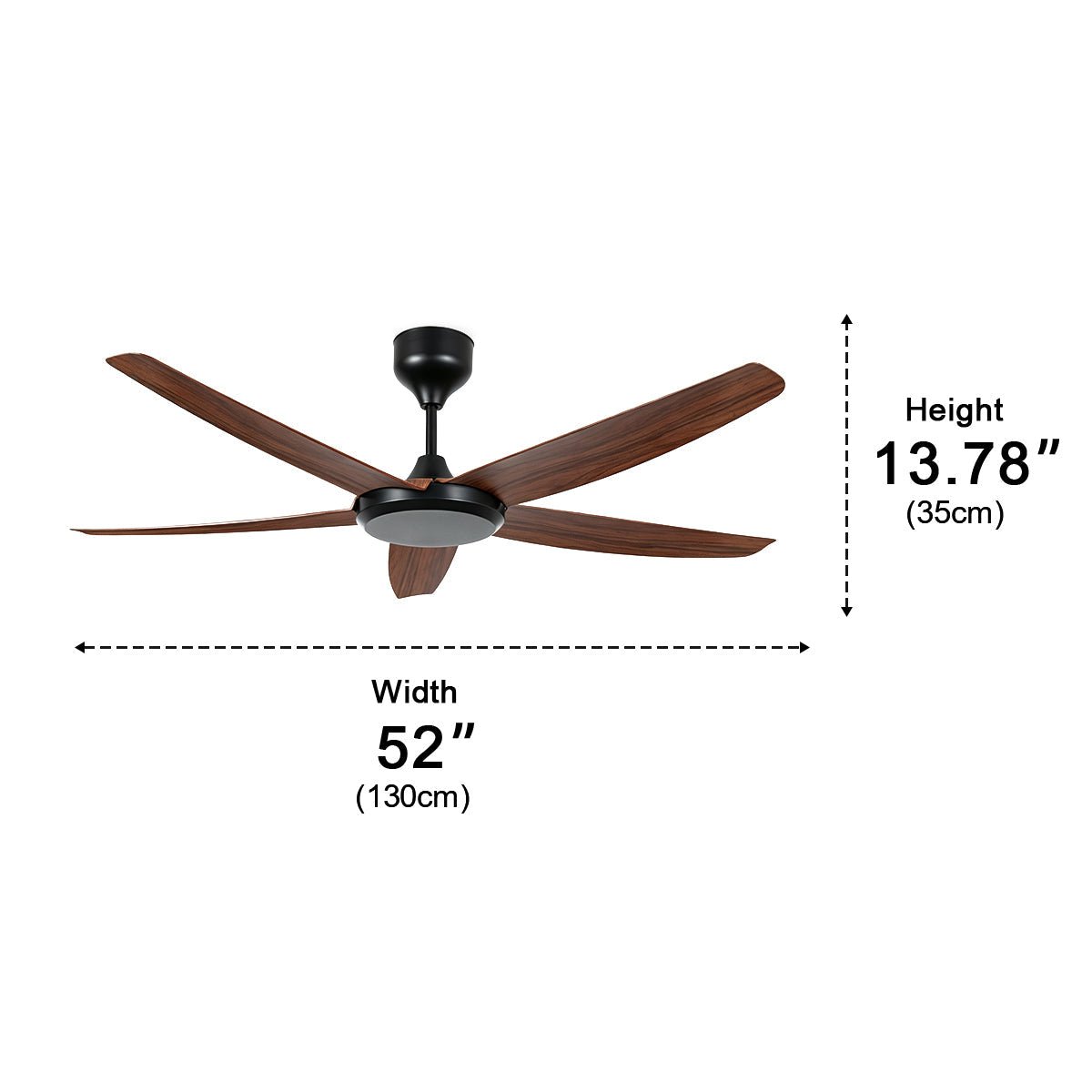 52″ Modern Minimalist Ceiling Fan - Flyachilles
