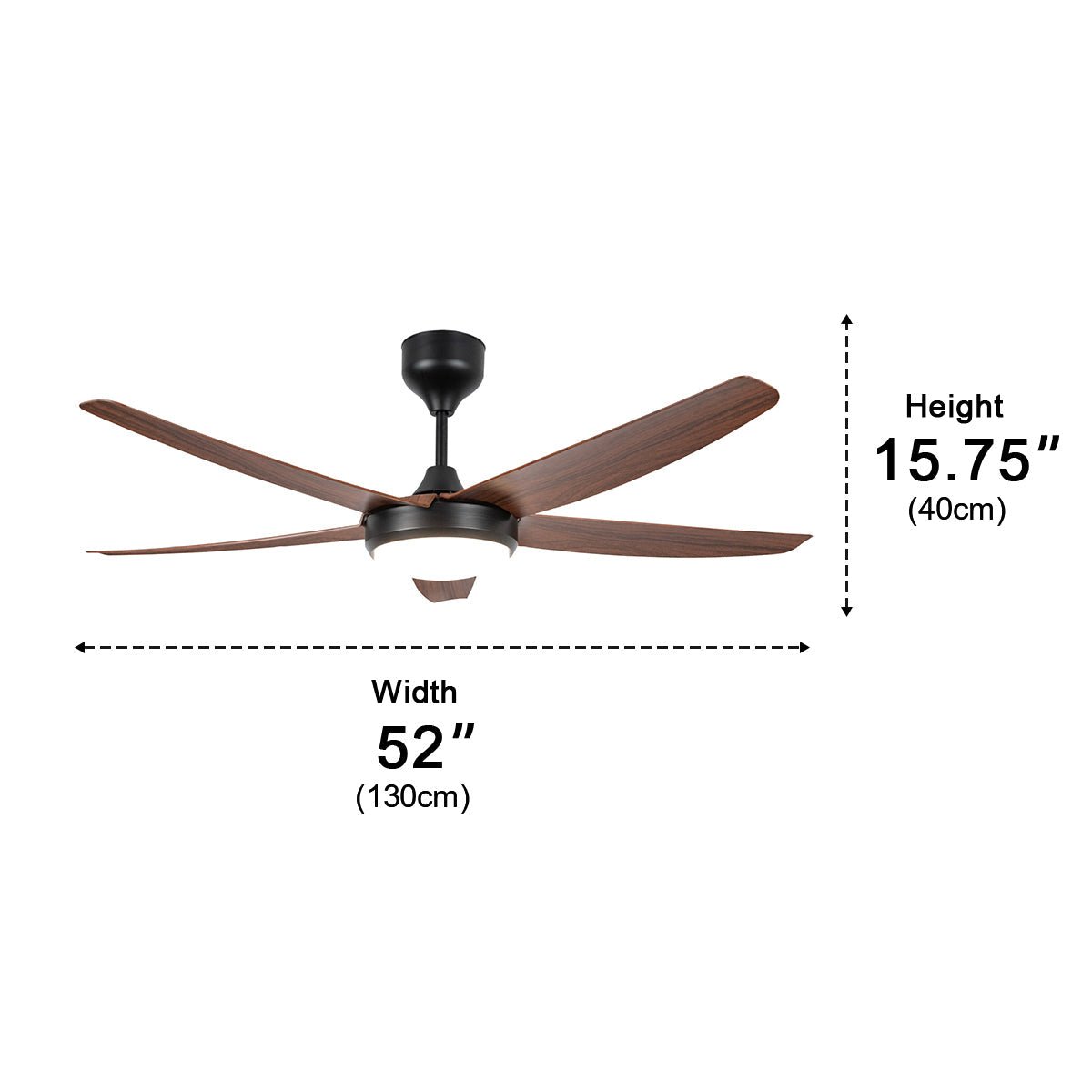 52″ Modern Minimalist Ceiling Fan - Flyachilles