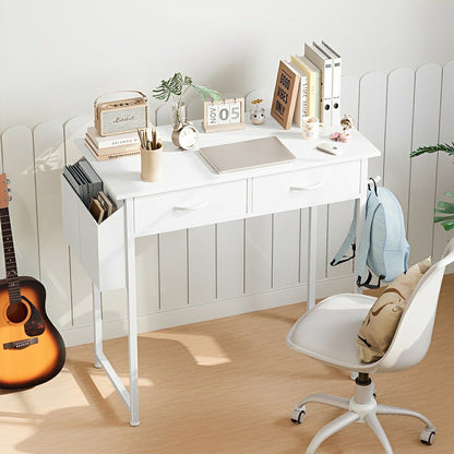 55" Computer Desk with 6 Drawers - for Home Office - Flyachilles