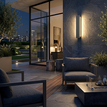 Modern Minimalist Waterproof Long Strip LED Outdoor Wall Light