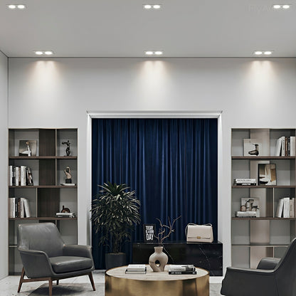 Modern Minimalist Ceiling Downlight 2-Lights Recessed LED Spotlight