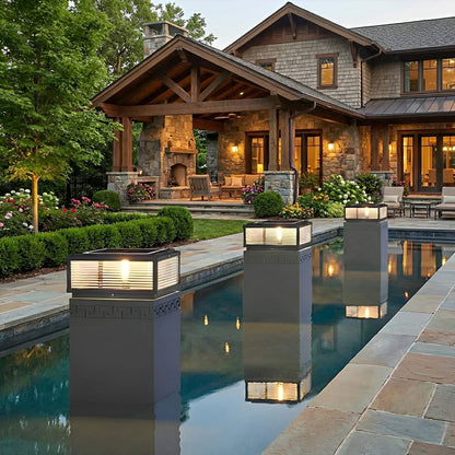 Waterproof Modern Square Outdoor Post Lights Fence Pillar Light - Flyachilles