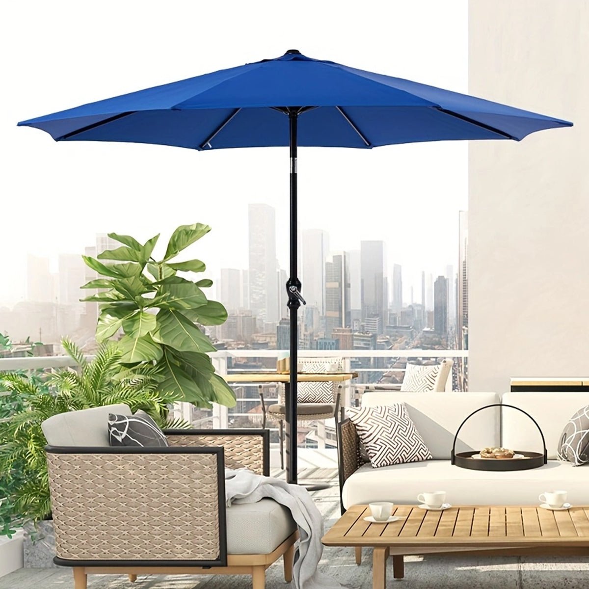 9 Ft Waterproof UV Protection Outdoor Patio Umbrella - Flyachilles