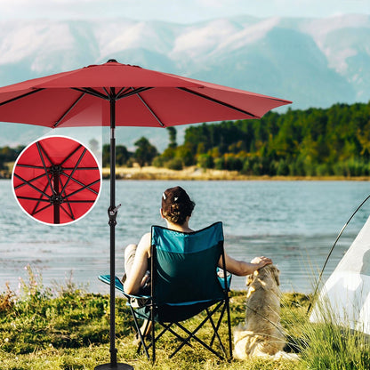 9 Ft Waterproof UV Protection Outdoor Patio Umbrella - Flyachilles