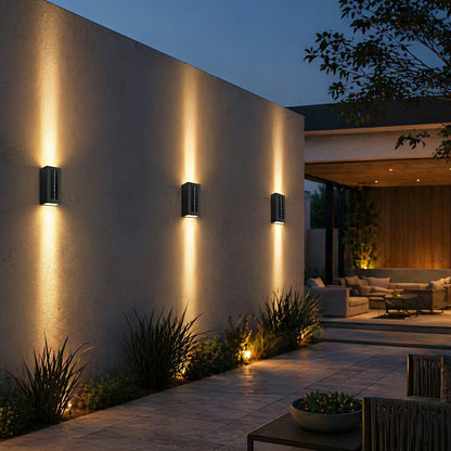 Rectangular Waterproof Up and Down Lights LED Modern Wall Sconce Lighting