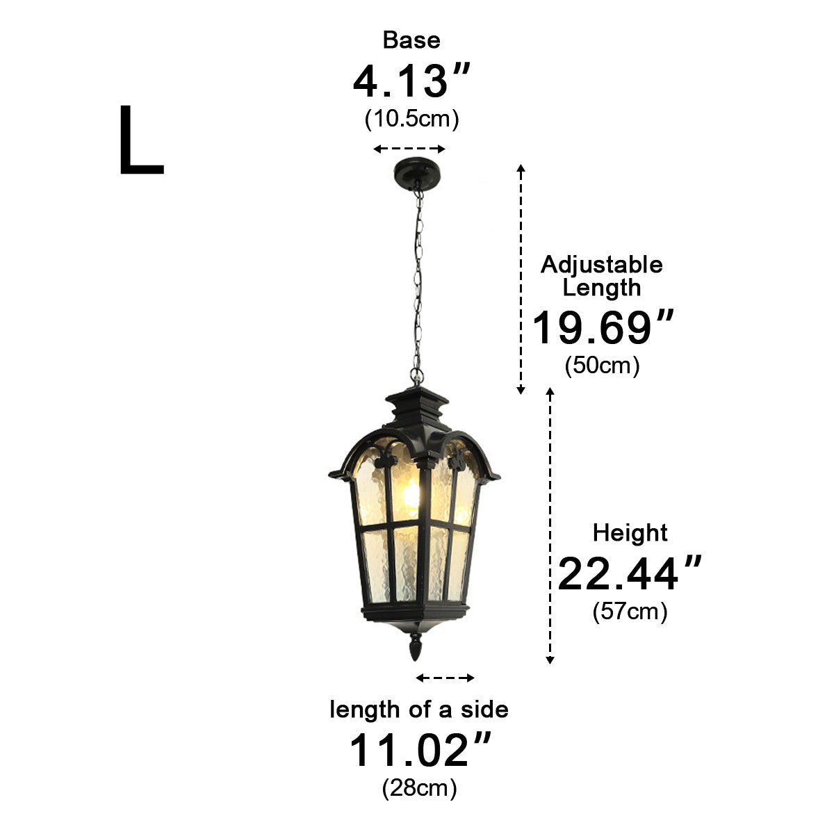 Ancient Rome Rustic Cross Waterproof Outdoor LED Lantern Pendant Lights - Flyachilles