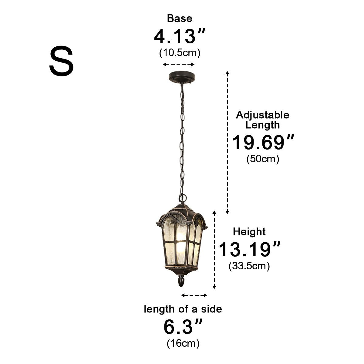 Ancient Rome Rustic Cross Waterproof Outdoor LED Lantern Pendant Lights - Flyachilles