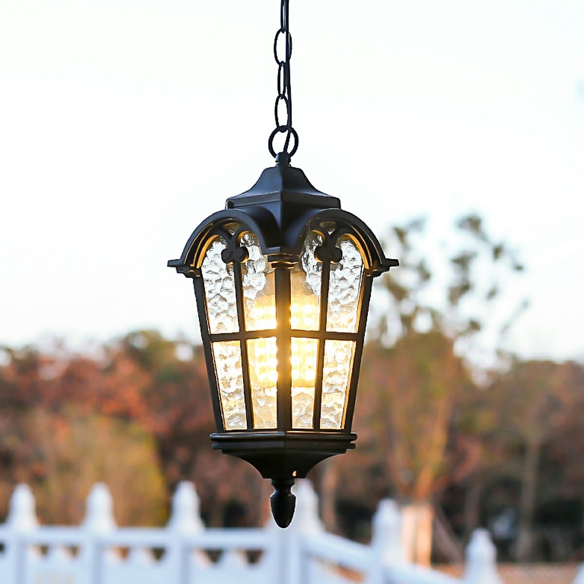Ancient Rome Rustic Cross Waterproof Outdoor LED Lantern Pendant Lights - Flyachilles