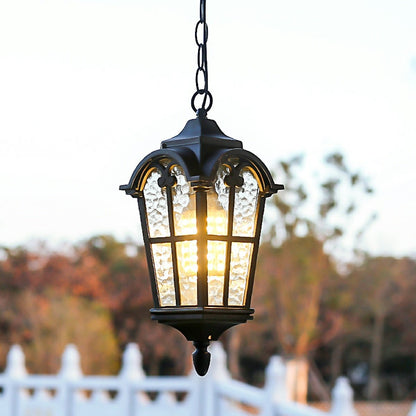 Ancient Rome Rustic Cross Waterproof Outdoor LED Lantern Pendant Lights - Flyachilles