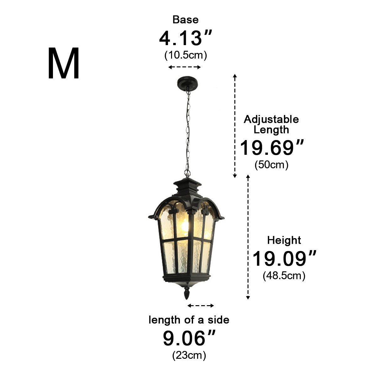 Ancient Rome Rustic Cross Waterproof Outdoor LED Lantern Pendant Lights - Flyachilles
