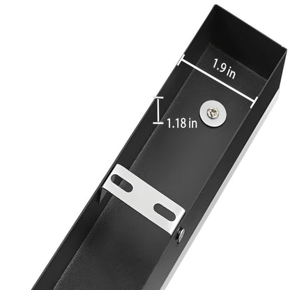 Black Long Strip LED RGB IP65 Waterproof Outdoor Wall Mount Lighting - Flyachilles