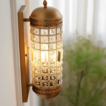 Brass Vintage Wall Sconce Light Retro Luxury Stairwell Wall Lamp - Flyachilles