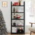 Classic 5 Tiers Bookshelf Storage Rack Shelves Storage Organizer - Flyachilles
