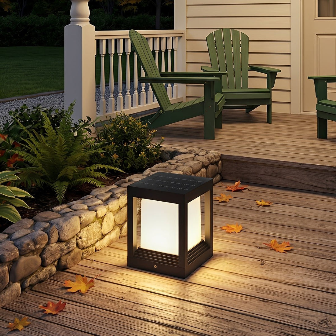 Classic Minimalist Cube Waterproof Fence Outdoor Post Light - Flyachilles