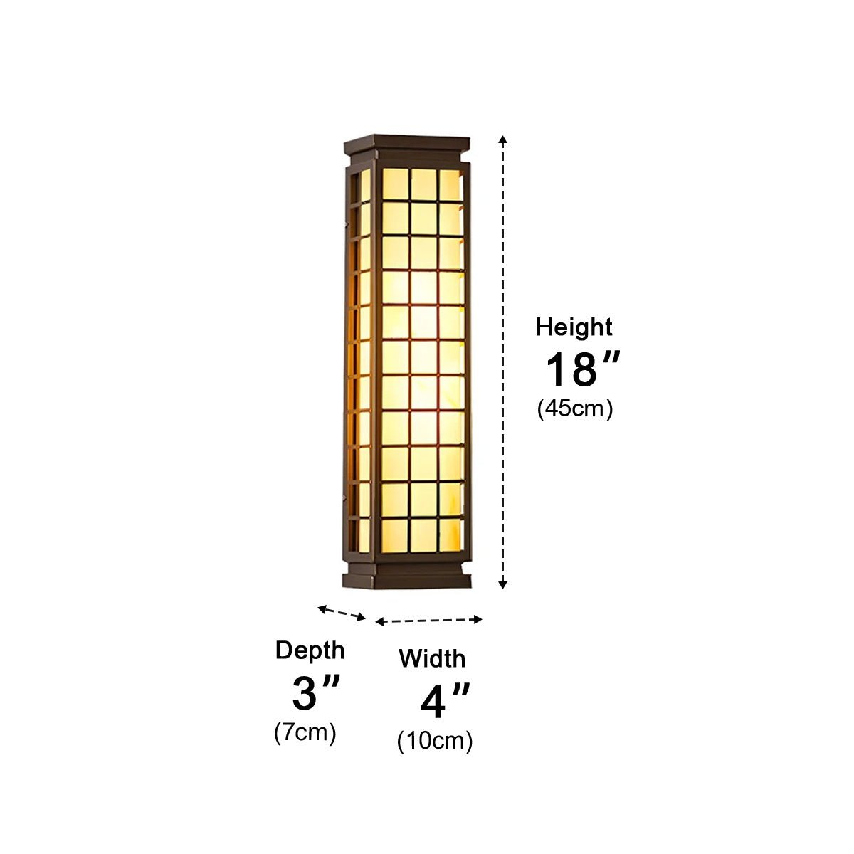 Classic Rectangular Waterproof Vintage Outdoor Wall Lights - Flyachilles