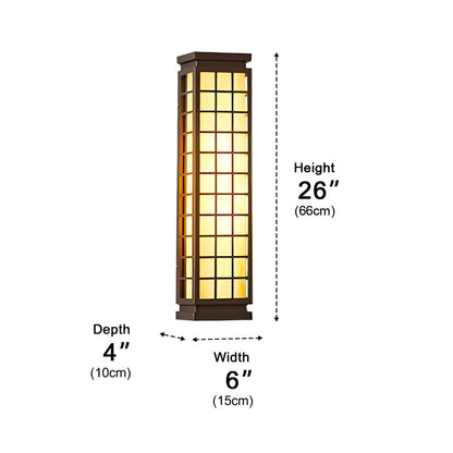 Classic Rectangular Waterproof Vintage Outdoor Wall Lights - Flyachilles