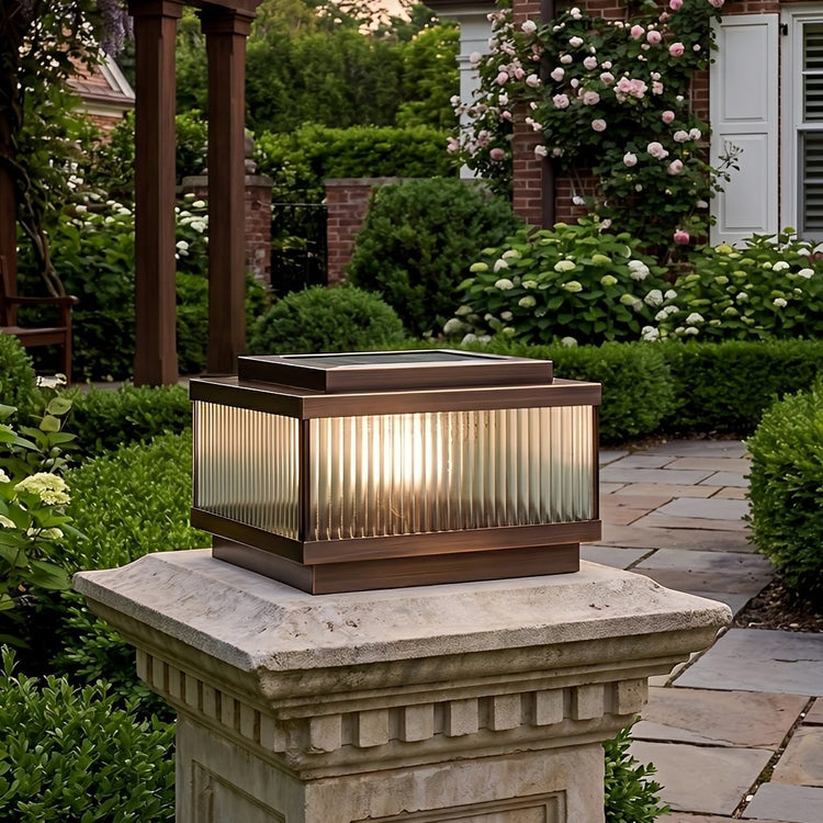 Classic Square Waterproof Outdoor Post Light Fence Pillar Lamp - Flyachilles