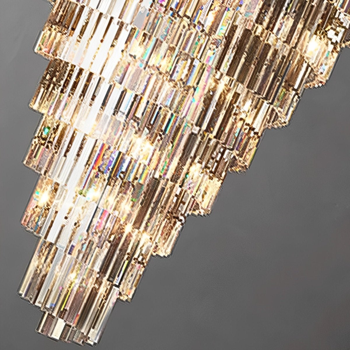 Classical Rustic Spiral Shining Crystal Chandelier - Flyachilles