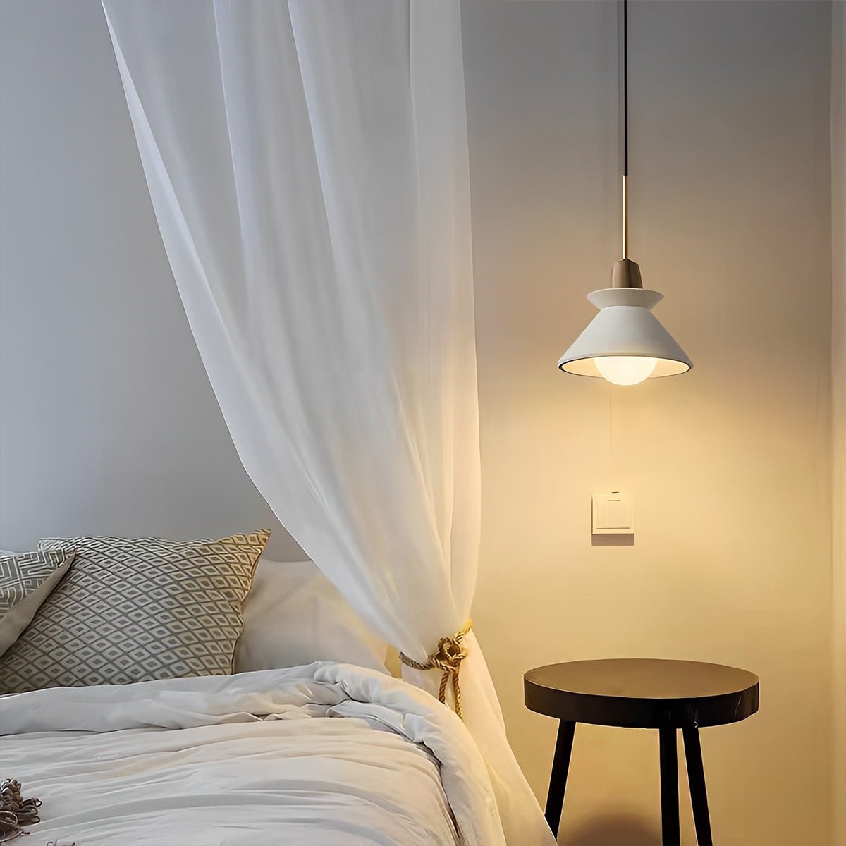 Creative Cement Wood White Chandelier Pendant - Flyachilles