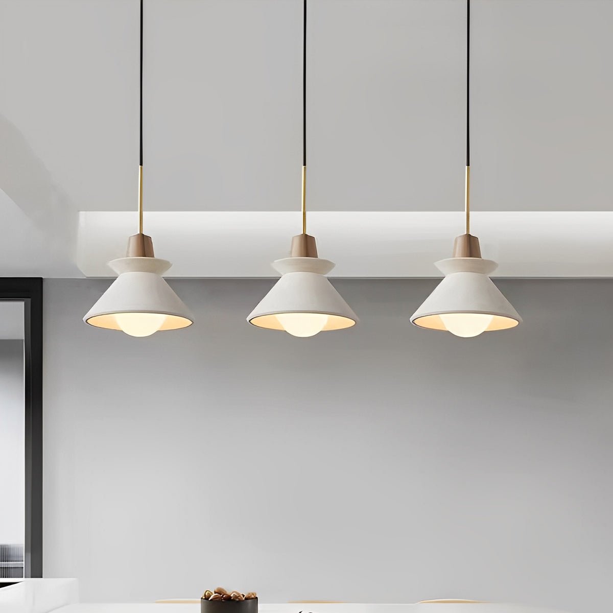 Creative Cement Wood White Chandelier Pendant - Flyachilles