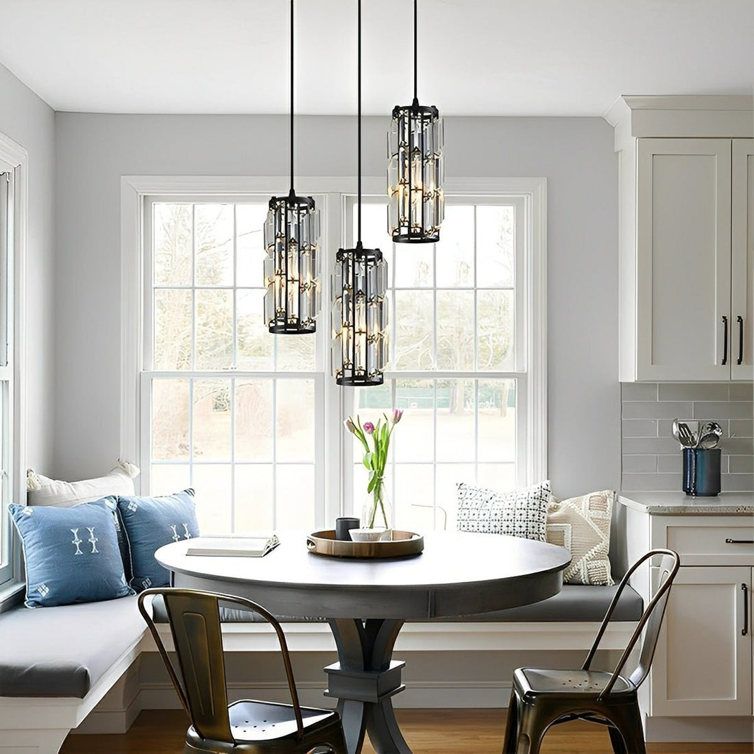 Creative Iron Crystal Glass Chandelier Pendant Lights Ceiling Lamp - Flyachilles