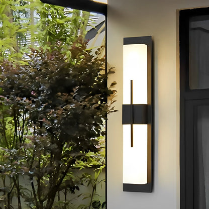 Creative Rectangular LED Waterproof Black Modern Outdoor Wall Lamp Sconec Light - Flyachilles