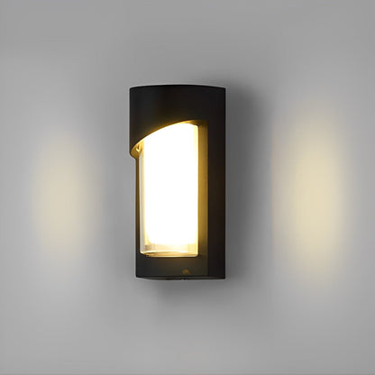 Creative Waterproof LED Black Modern Outdoor Wall Lamp Exterior Lights Wall Sconce - Flyachilles