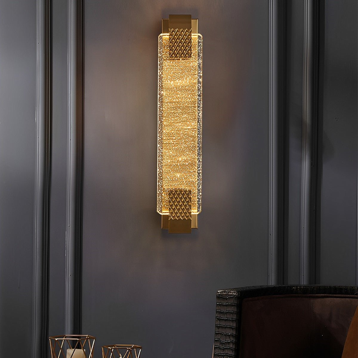 Crystal Bubbles Strip 3 - Step Dimming Post - Modern LED Light - Flyachilles
