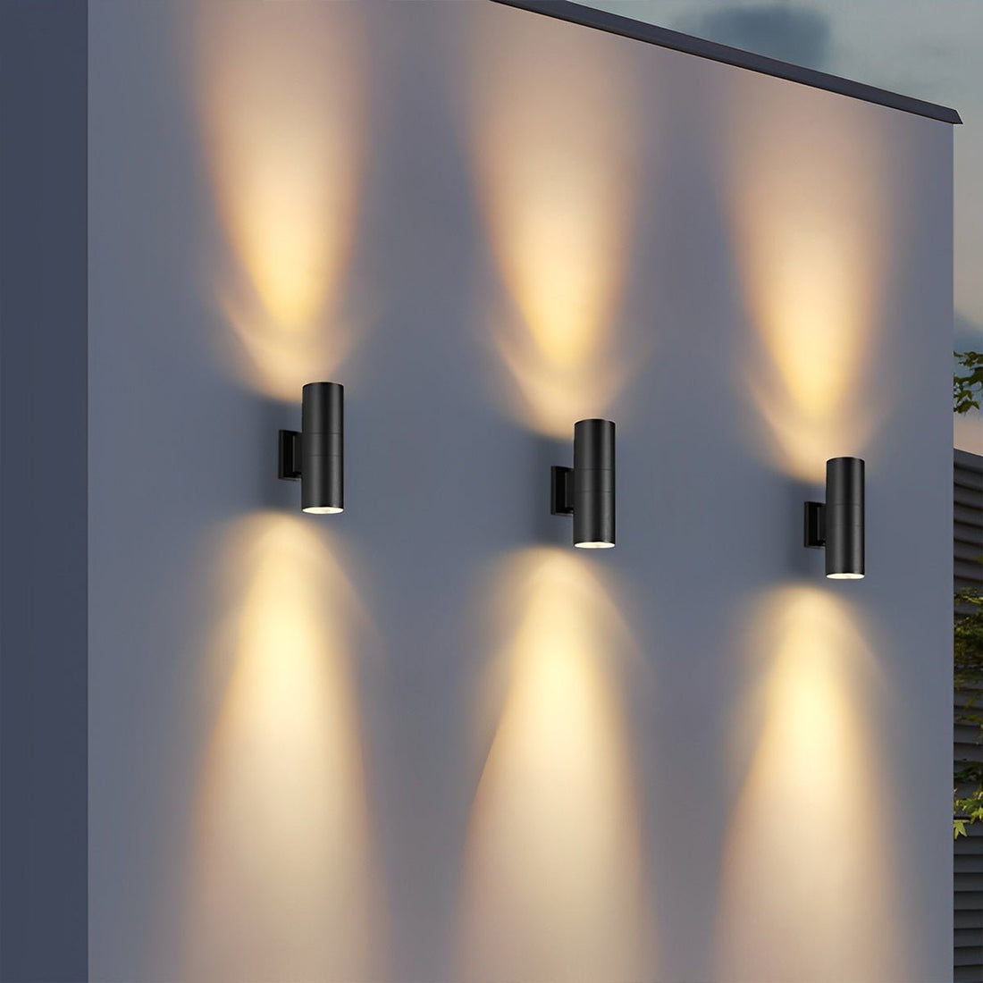 Cylinder Waterproof Outdoor Up and Down LED Exterior Wall Lights Spotlight - Flyachilles