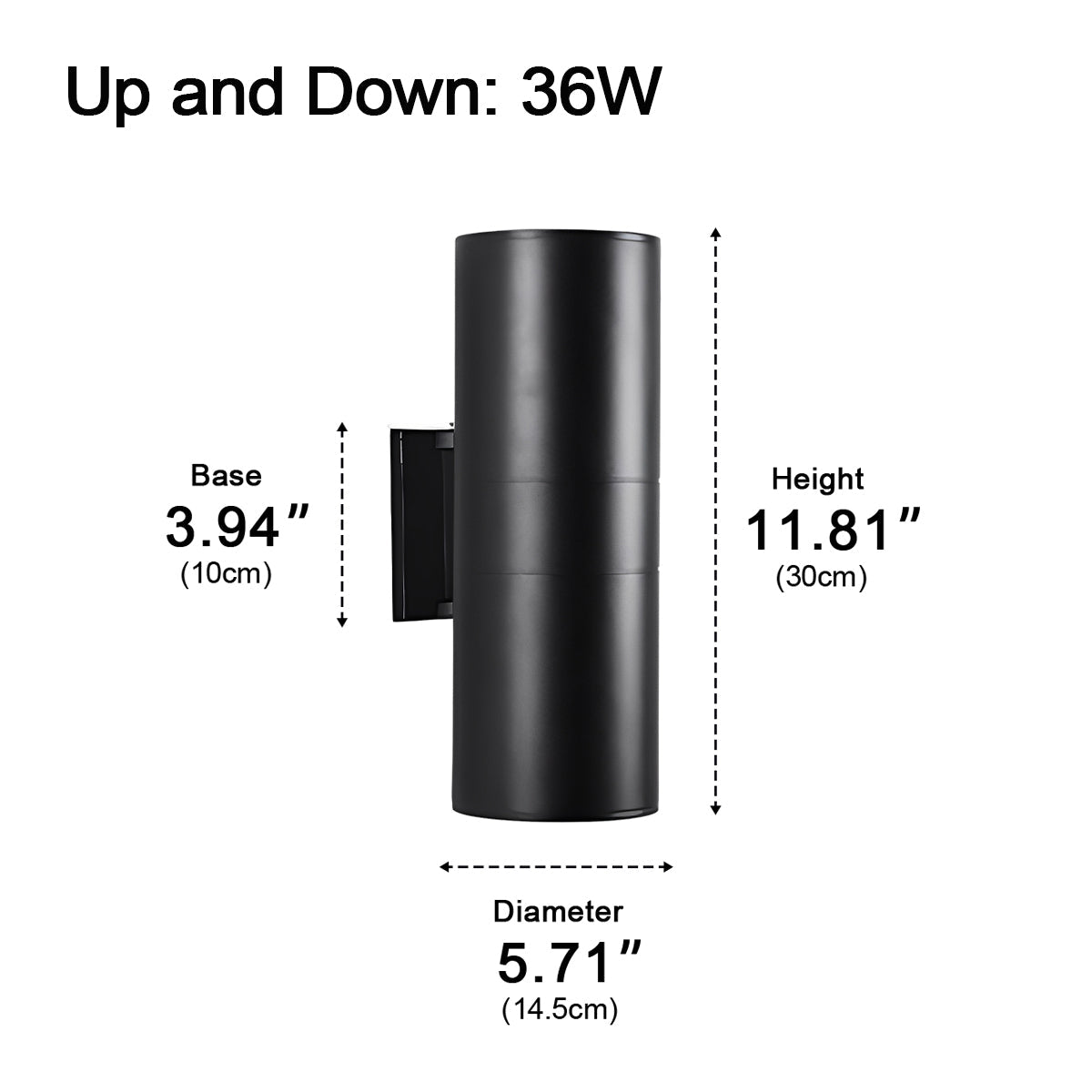 Cylinder Waterproof Outdoor Up and Down LED Exterior Wall Lights Spotlight - Flyachilles