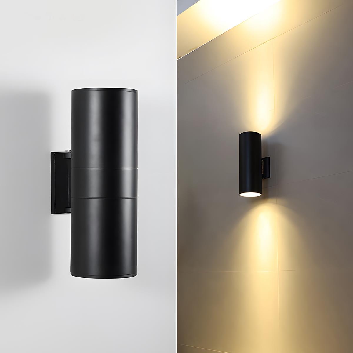 Cylinder Waterproof Outdoor Up and Down LED Exterior Wall Lights Spotlight - Flyachilles
