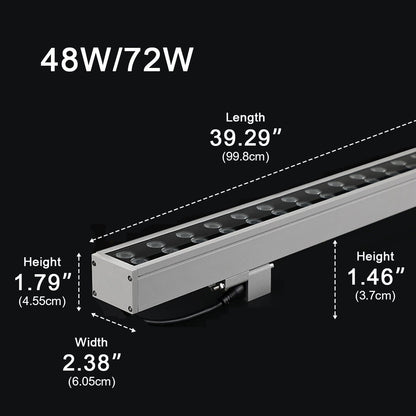 DC24V Low Voltage Waterproof Outdoor LED Wall Washer Lights 39.37&