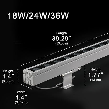 DC24V Low Voltage Waterproof Outdoor LED Wall Washer Lights 39.37&