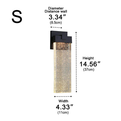 Dimmable Modern Crystal Bubble Waterproof LED Outdoor Wall Light - Flyachilles