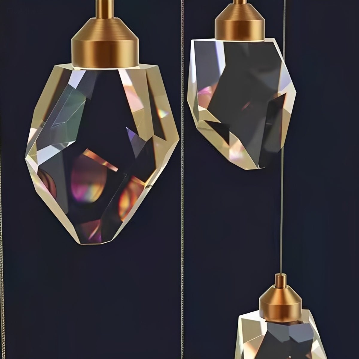 Dimmable Modern Luxury Brass Crystal Pendant Lights - Flyachilles