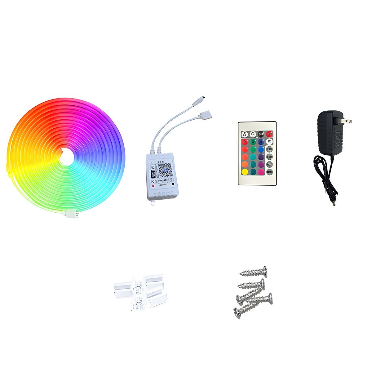 DIY RGB Recessed Atmosphere Streamer Flexible LED Neon Light Strip - Flyachilles