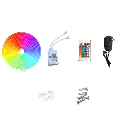 DIY RGB Recessed Atmosphere Streamer Flexible LED Neon Light Strip - Flyachilles