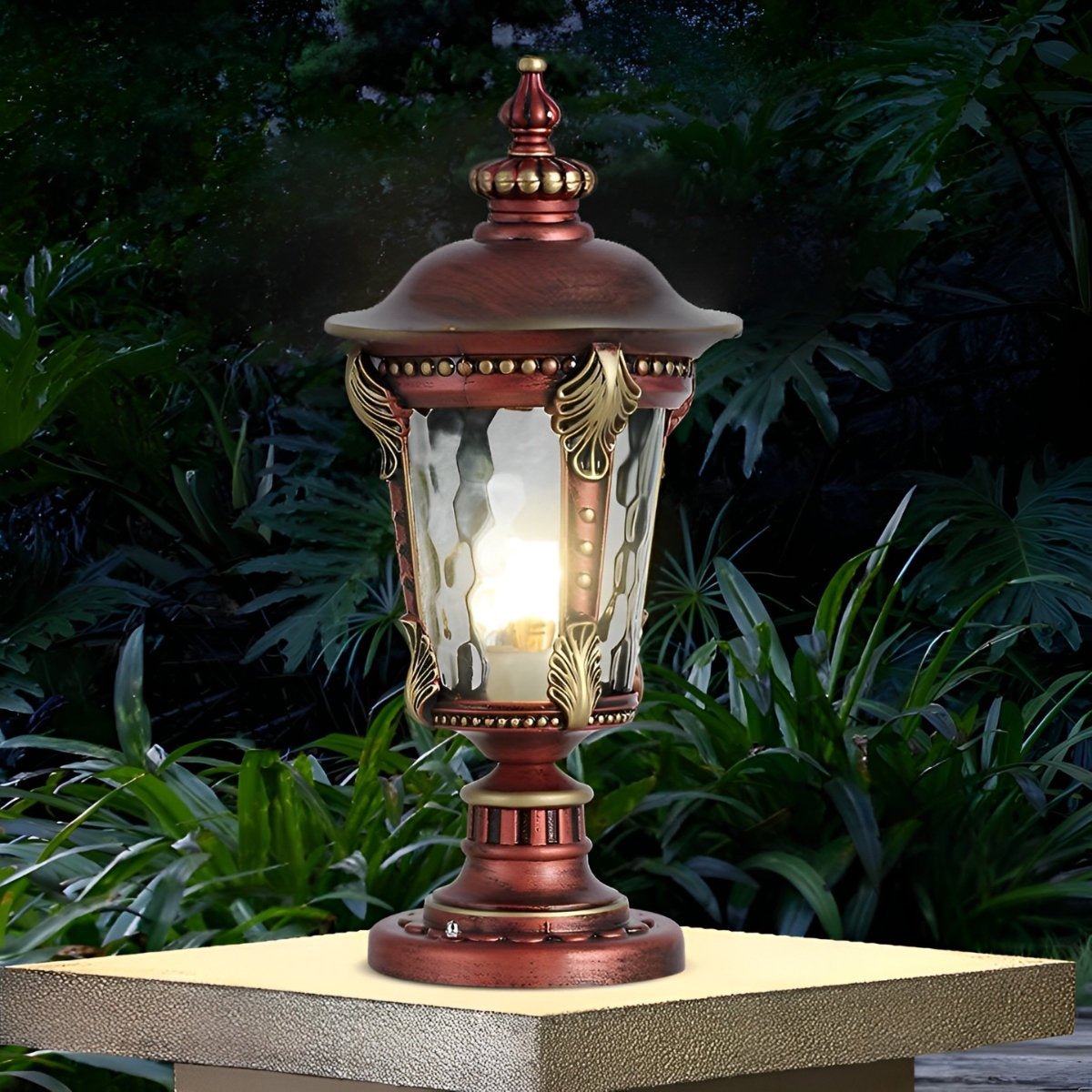 Dual Purpose Aluminum Retro Solar Fence Post Light Entrance Gate - Flyachilles