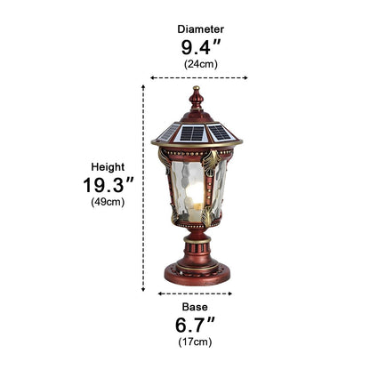 Dual Purpose Aluminum Retro Solar Fence Post Light Entrance Gate - Flyachilles