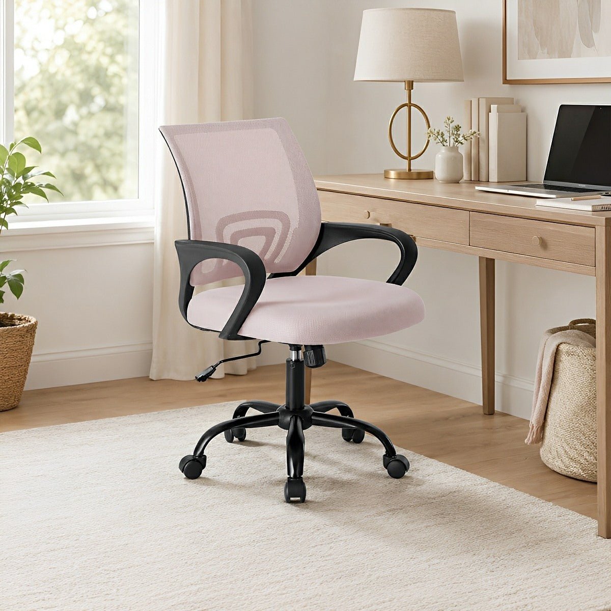 Ergonomic Mid-Back Chair – Lumbar Support &amp; Rocking - Flyachilles