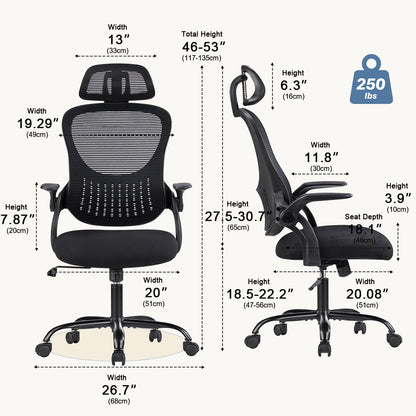 Ergonomic Swivel Mesh Office Computer Desk Chair - Flyachilles