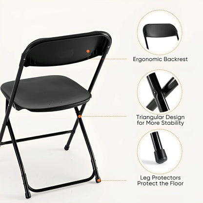 Folding Chair with Cushion – 330 lbs, Lightweight - Flyachilles