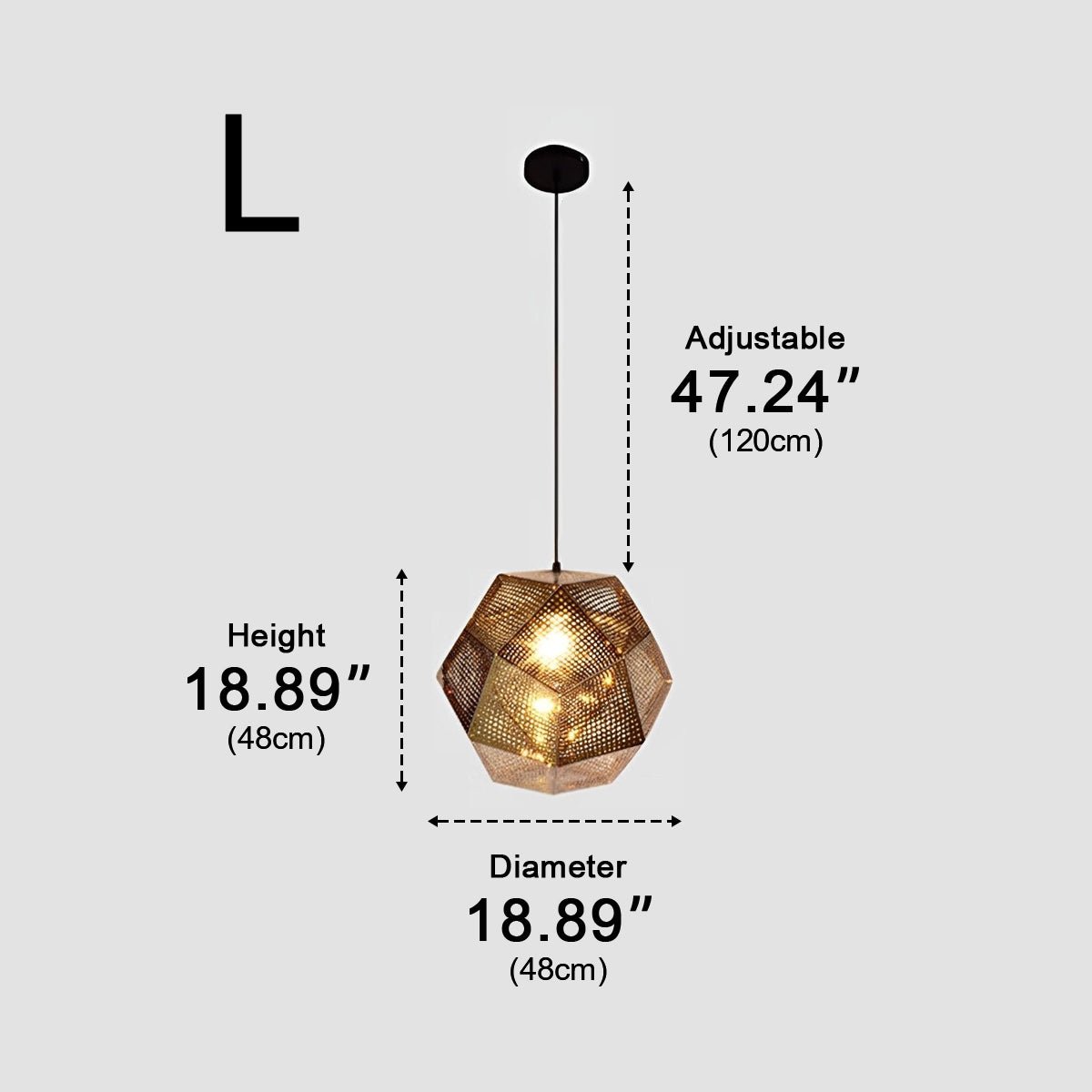 Geometric Round Electroplated Metal Postmodern Pendant Light Chandelier Ceiling Light - Flyachilles