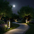Hollow Square Waterproof LED Black Modern Outdoor Lawn Light Post Lights - Flyachilles