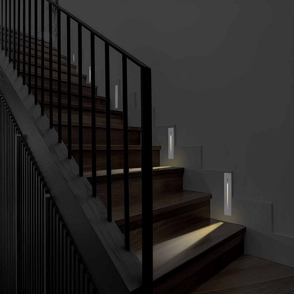 Indoor Minimalist Motion Sensor LED Recessed Stairway Wall Lights - Flyachilles