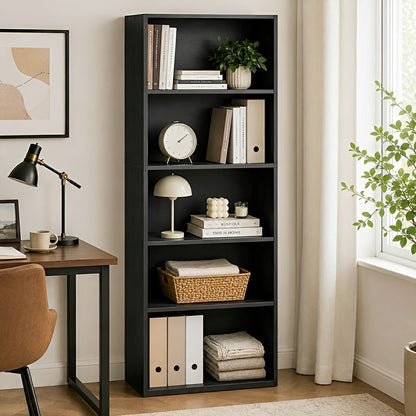 Industrial Bookcase Open Storage Shelf - Flyachilles