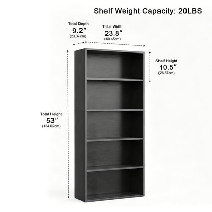 Industrial Bookcase Open Storage Shelf - Flyachilles