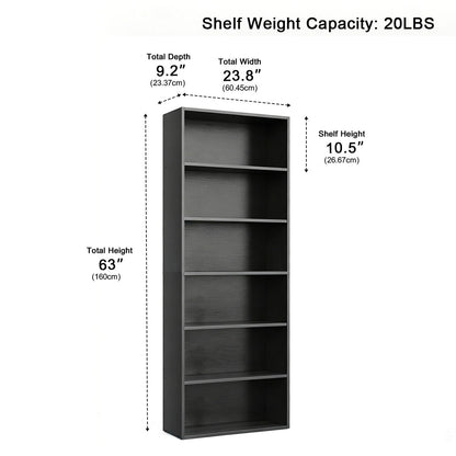 Industrial Bookcase Open Storage Shelf - Flyachilles